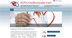Desktop Screenshot of novacardiocare.com